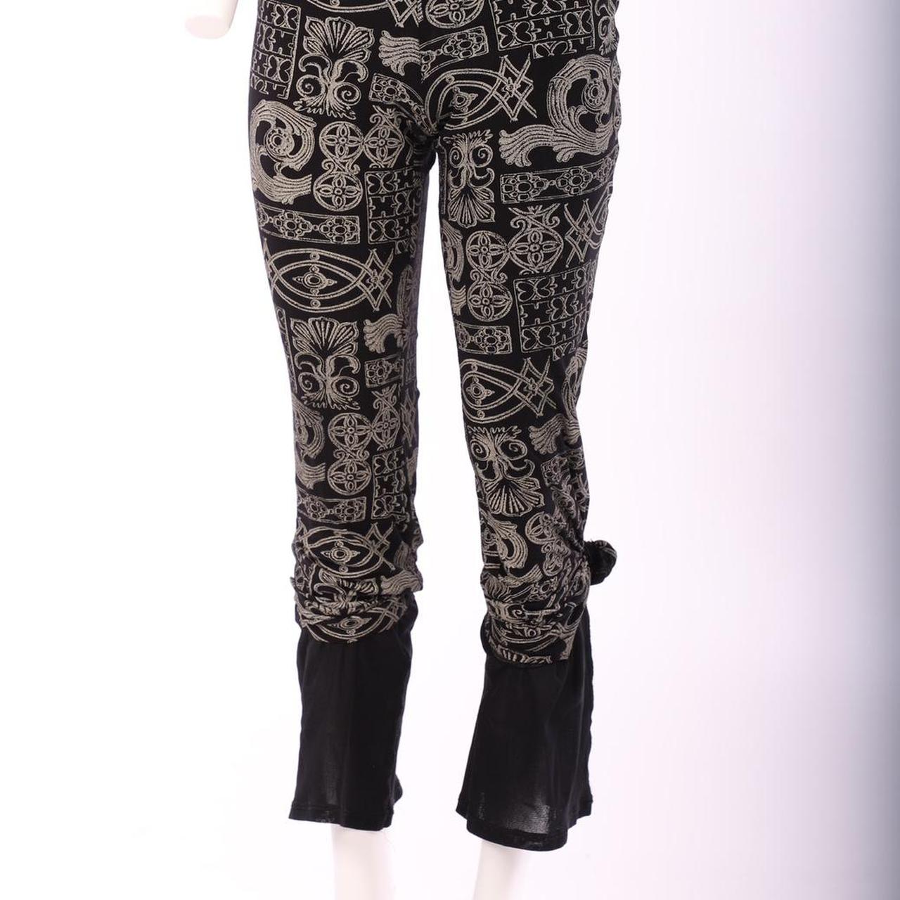 Puck & Hans Gothic Ornament Print Mesh Trousers