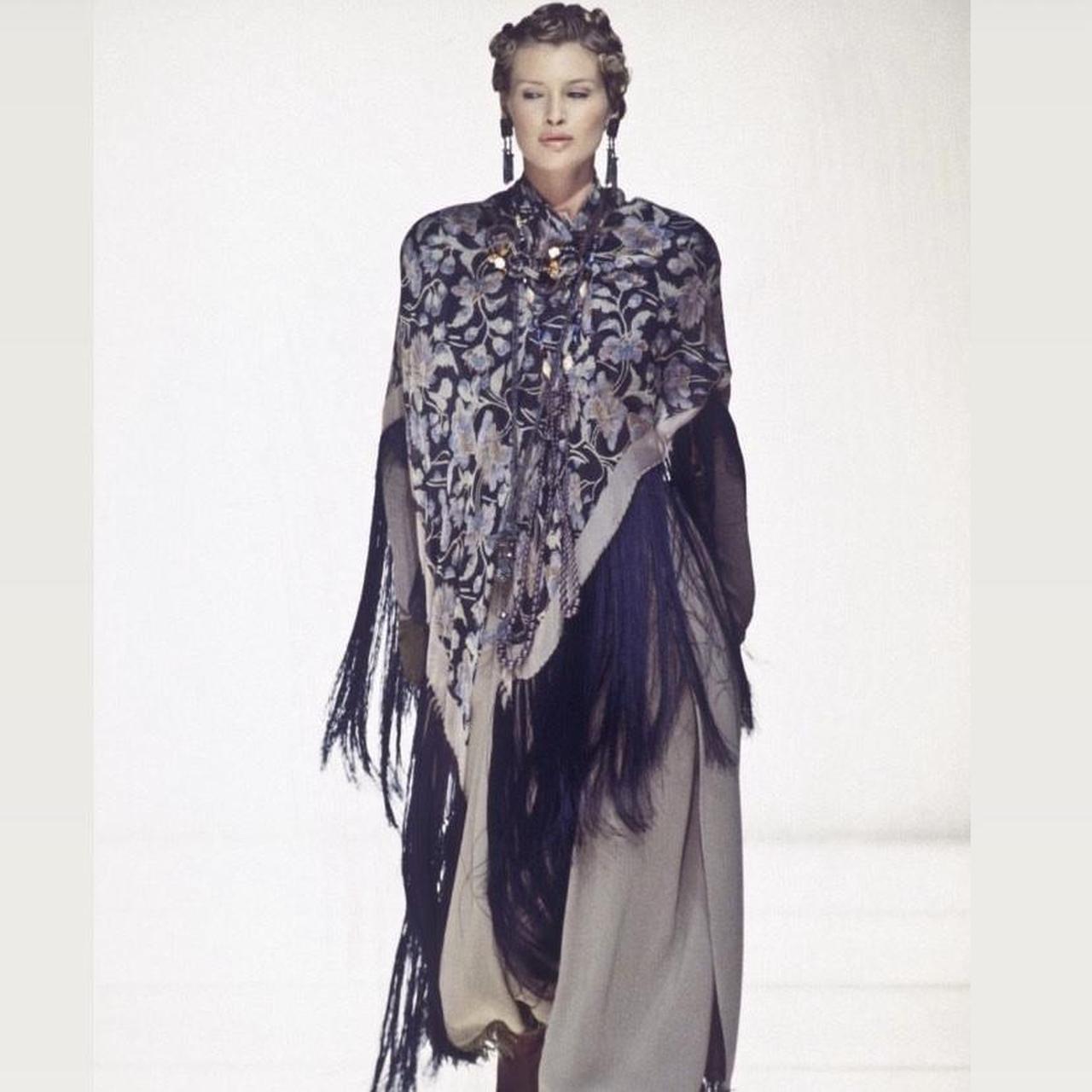 Giorgio Armani A/W 1993 Floral Shawl