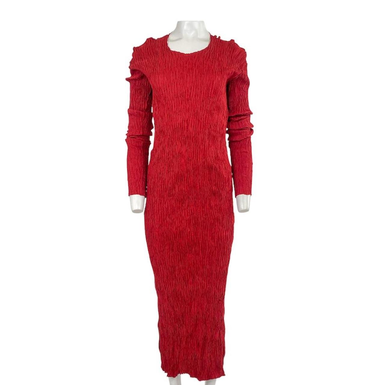 Leiko Red Pleated Dress