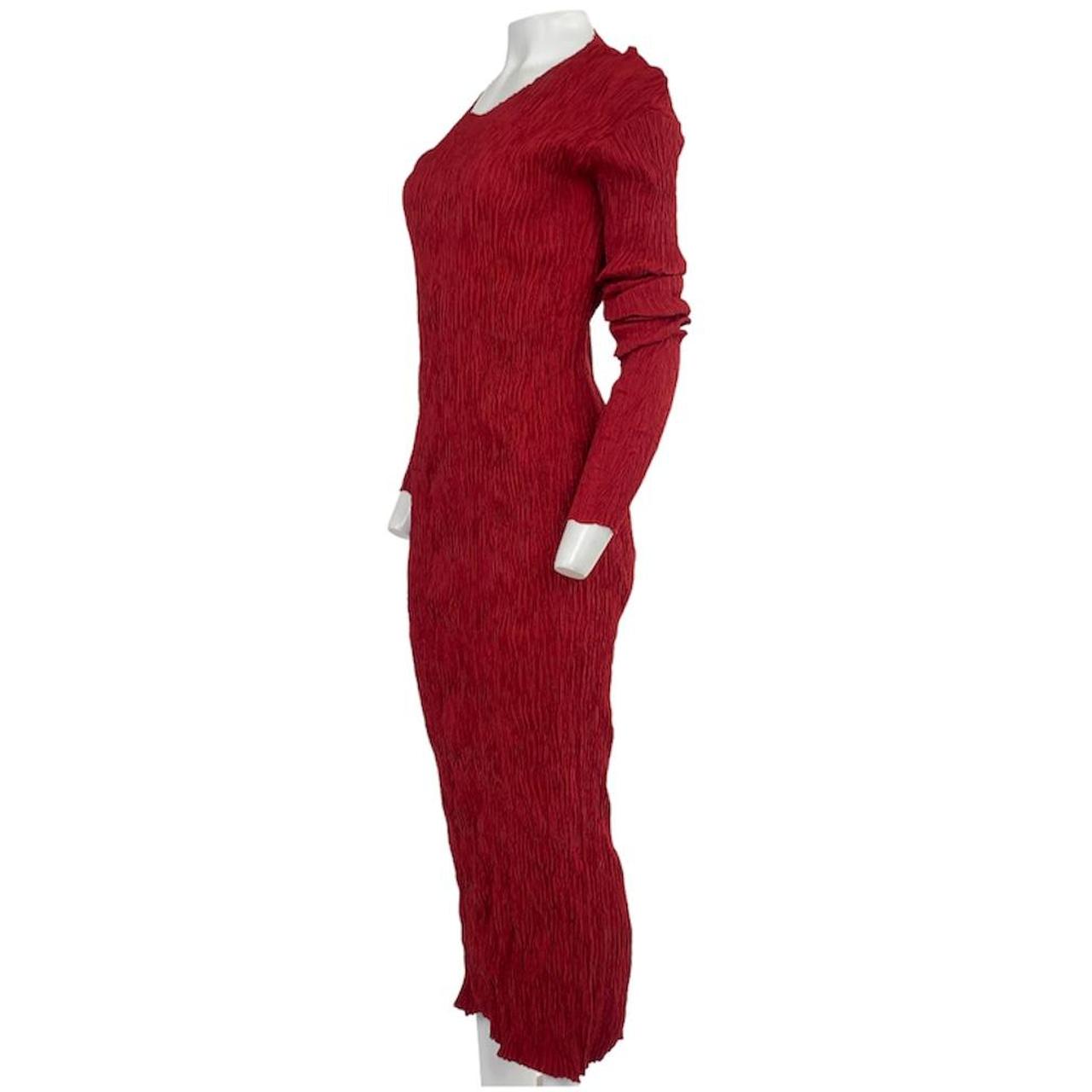 Leiko Red Pleated Dress