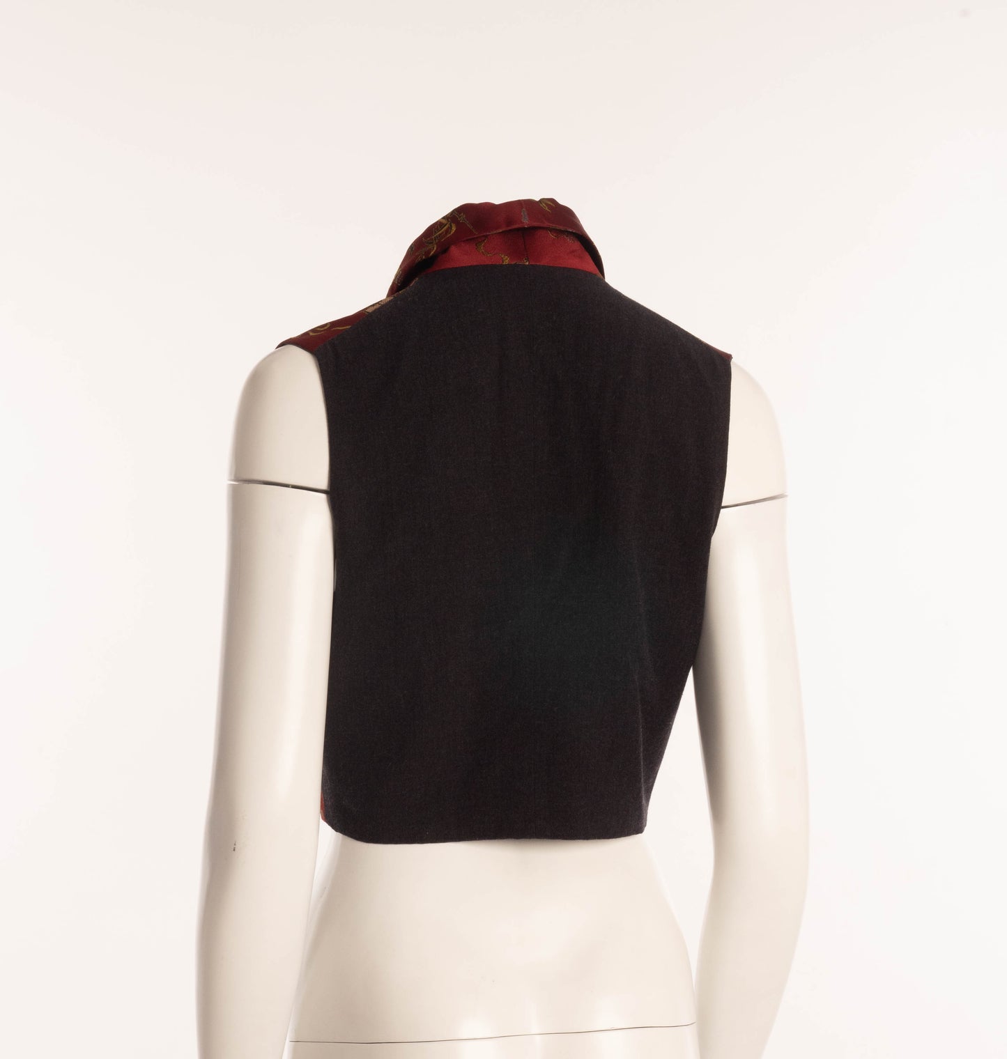 Callaghan by Romeo Gigli 1989 Red Brocade Waistcoat