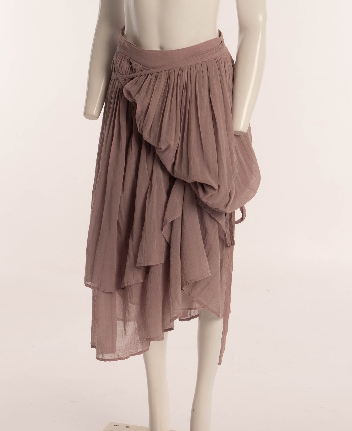 Dolce & Gabbana Dusky Pink Cotton Baroque Skirt