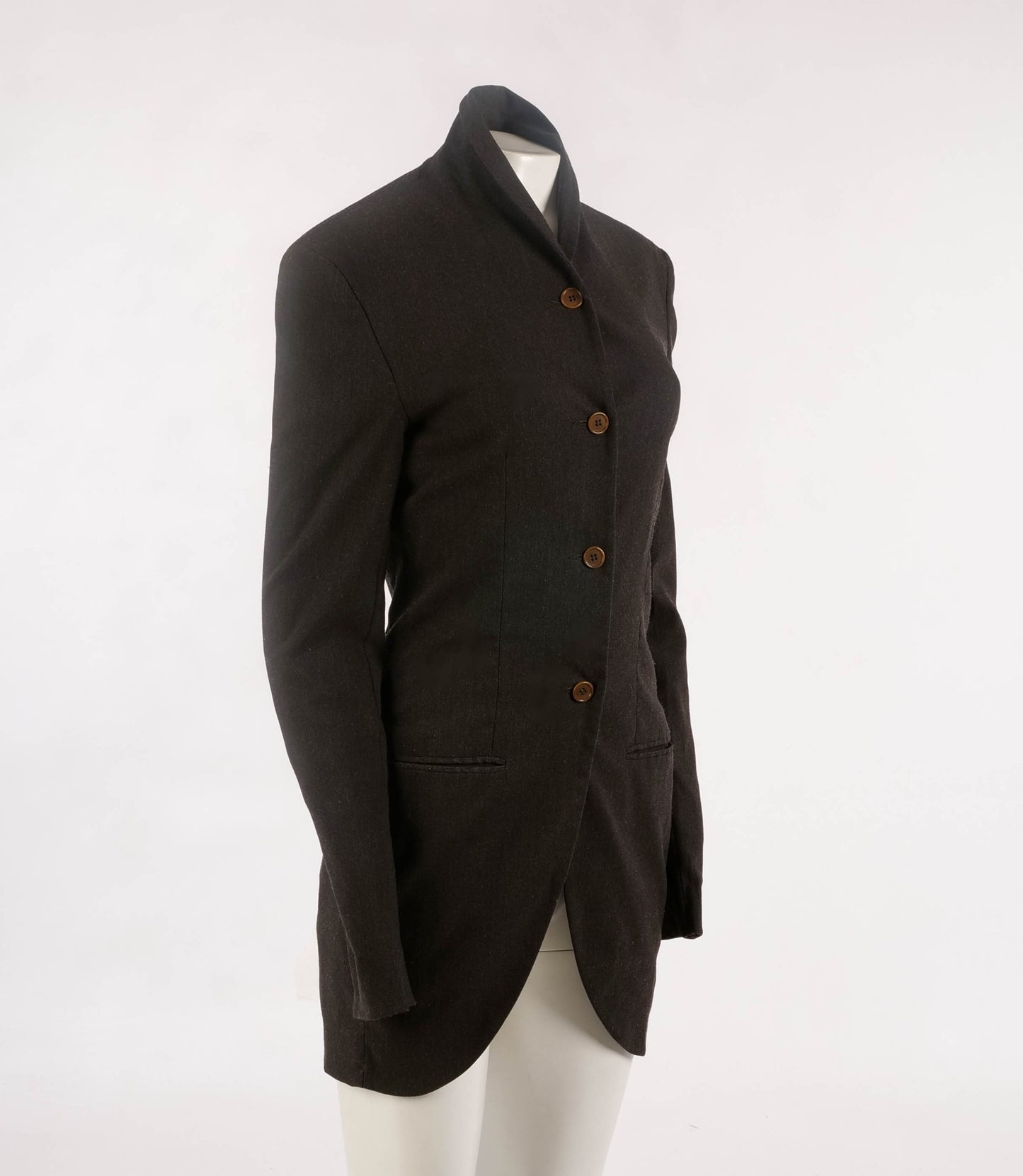 Romeo Gigli A/W 1987 Dark Grey Wool Skirt Suit