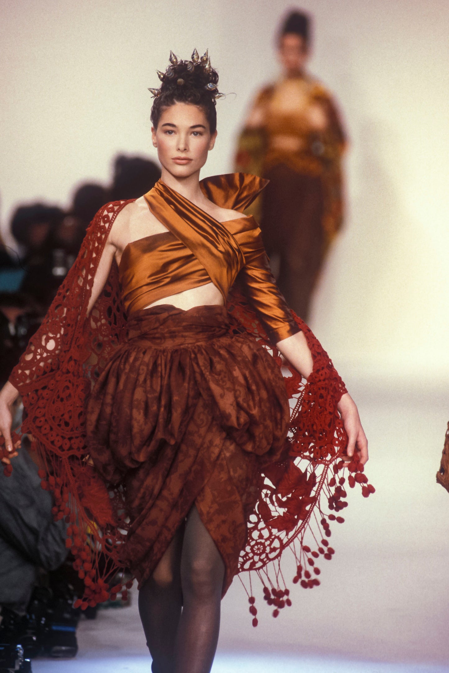 Romeo Gigli S/S 1990 Draped Cocoon Skirt
