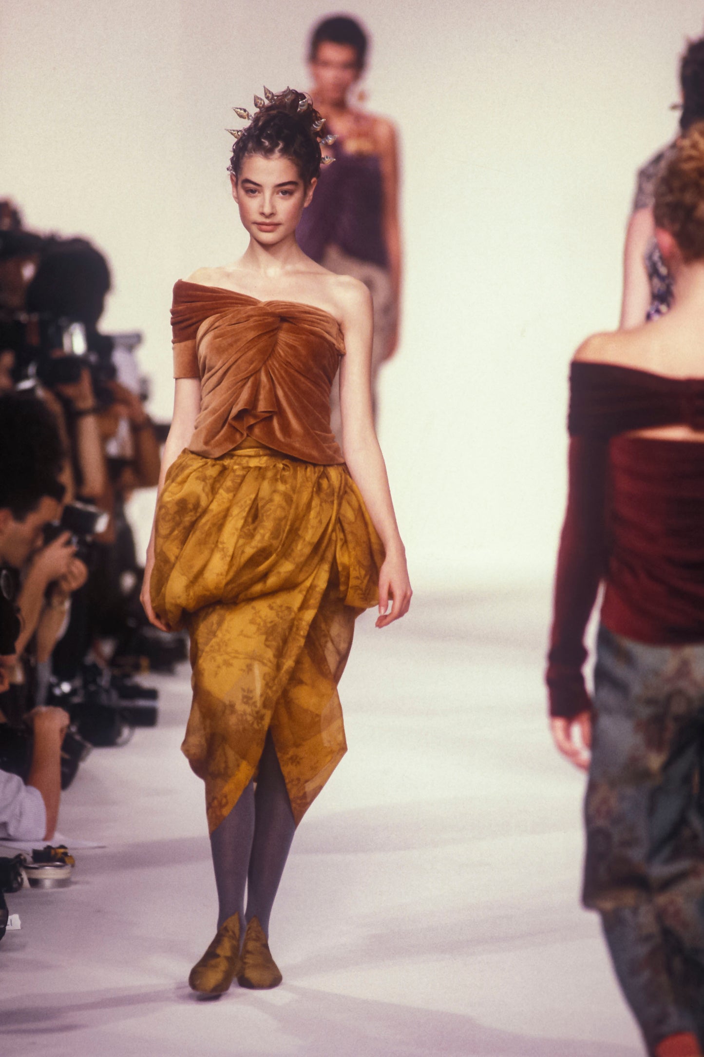 Romeo Gigli S/S 1990 Draped Cocoon Skirt