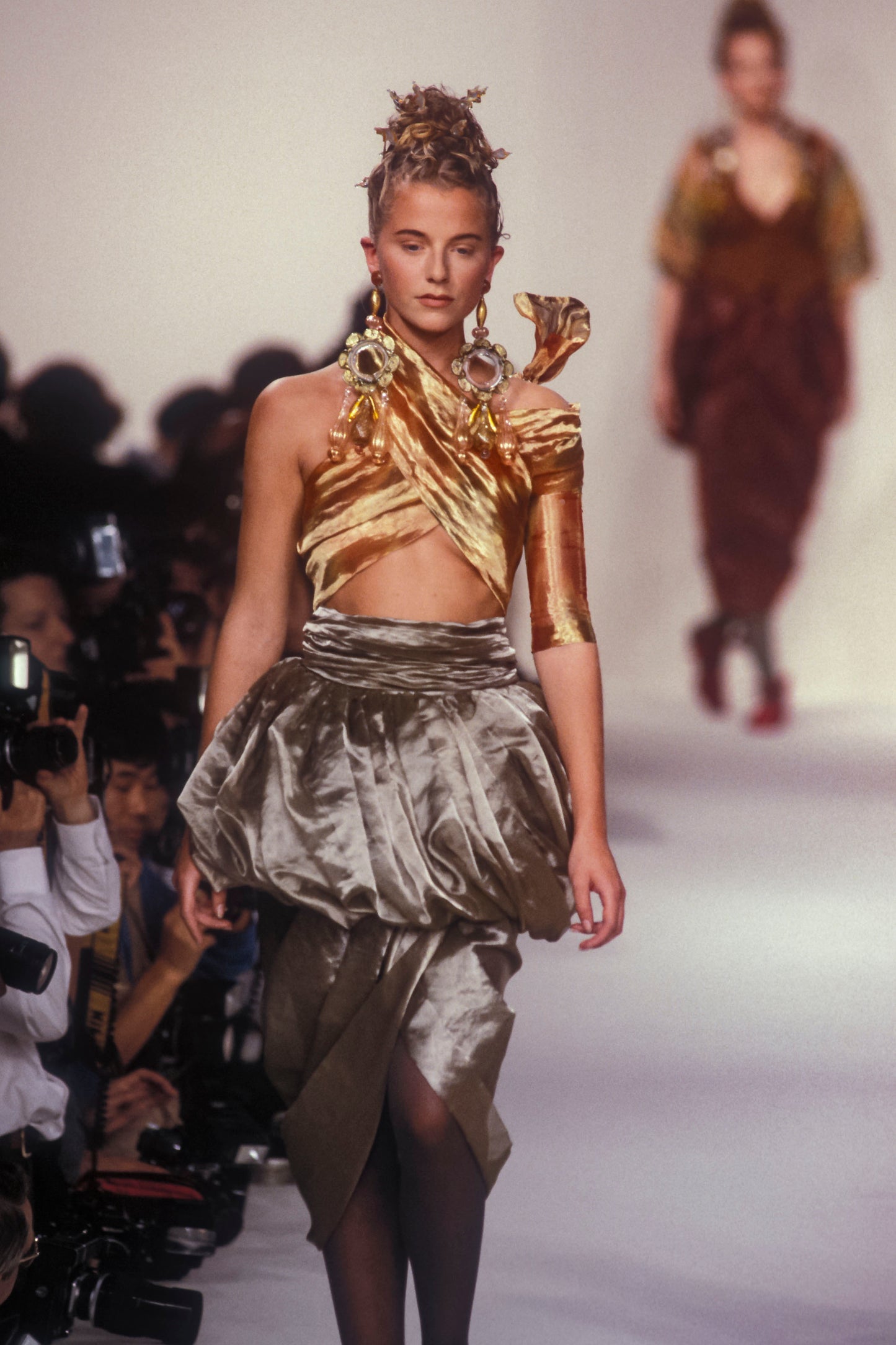 Romeo Gigli S/S 1990 Draped Cocoon Skirt