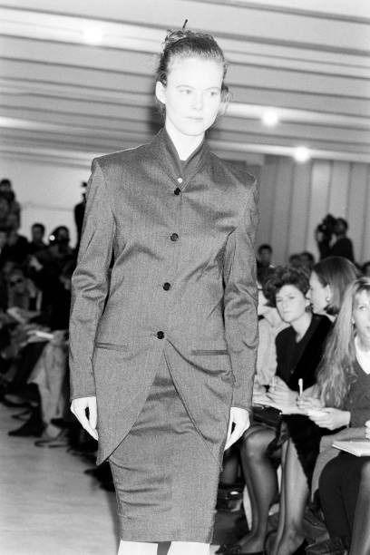 Romeo Gigli A/W 1987 Dark Grey Wool Skirt Suit