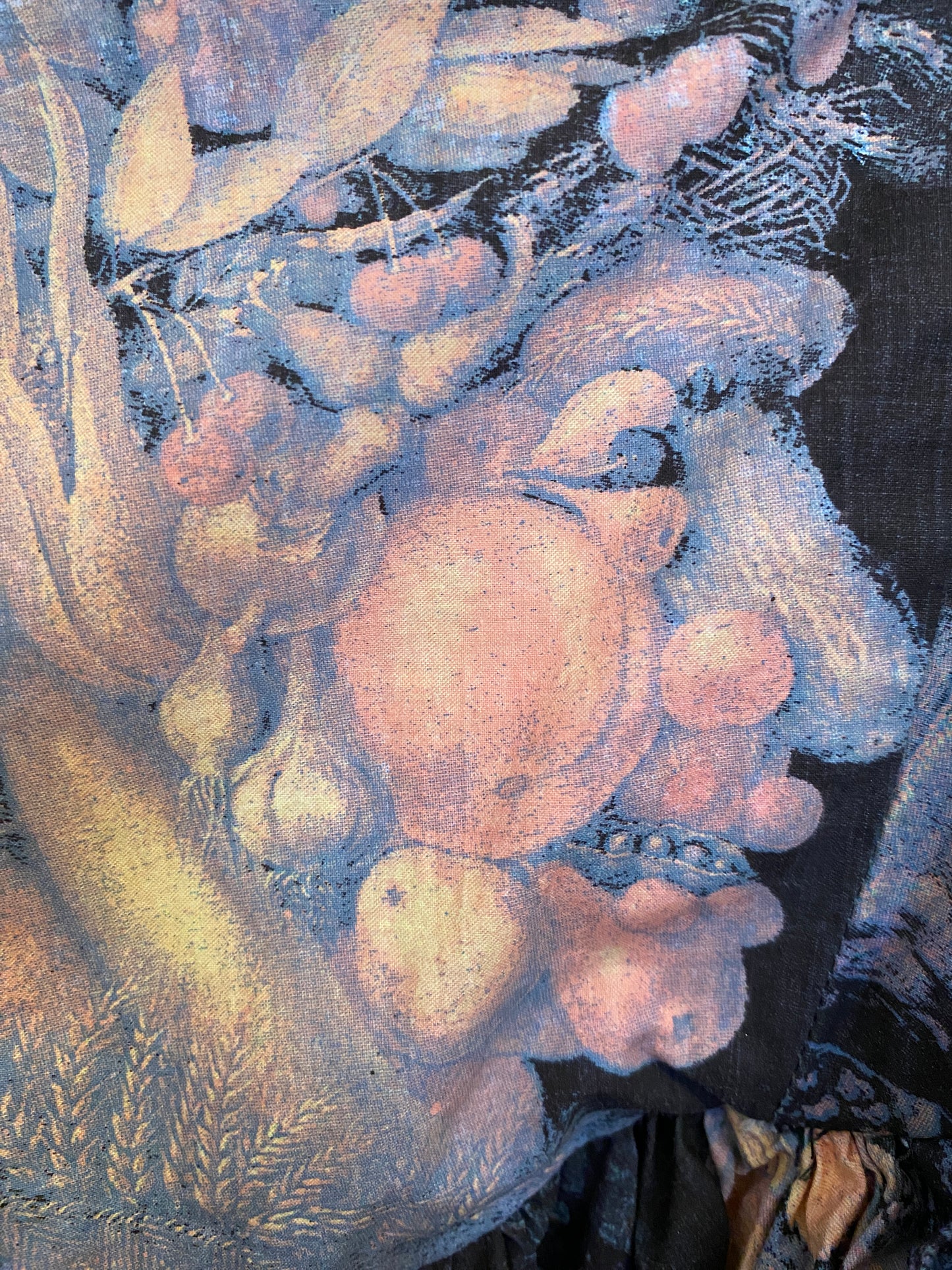 English Eccentrics Arcimboldo Print 1988 Tiered Skirt