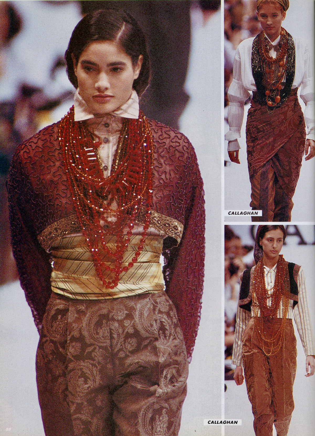 Callaghan by Romeo Gigli 1989 Baroque Jacquard Trousers