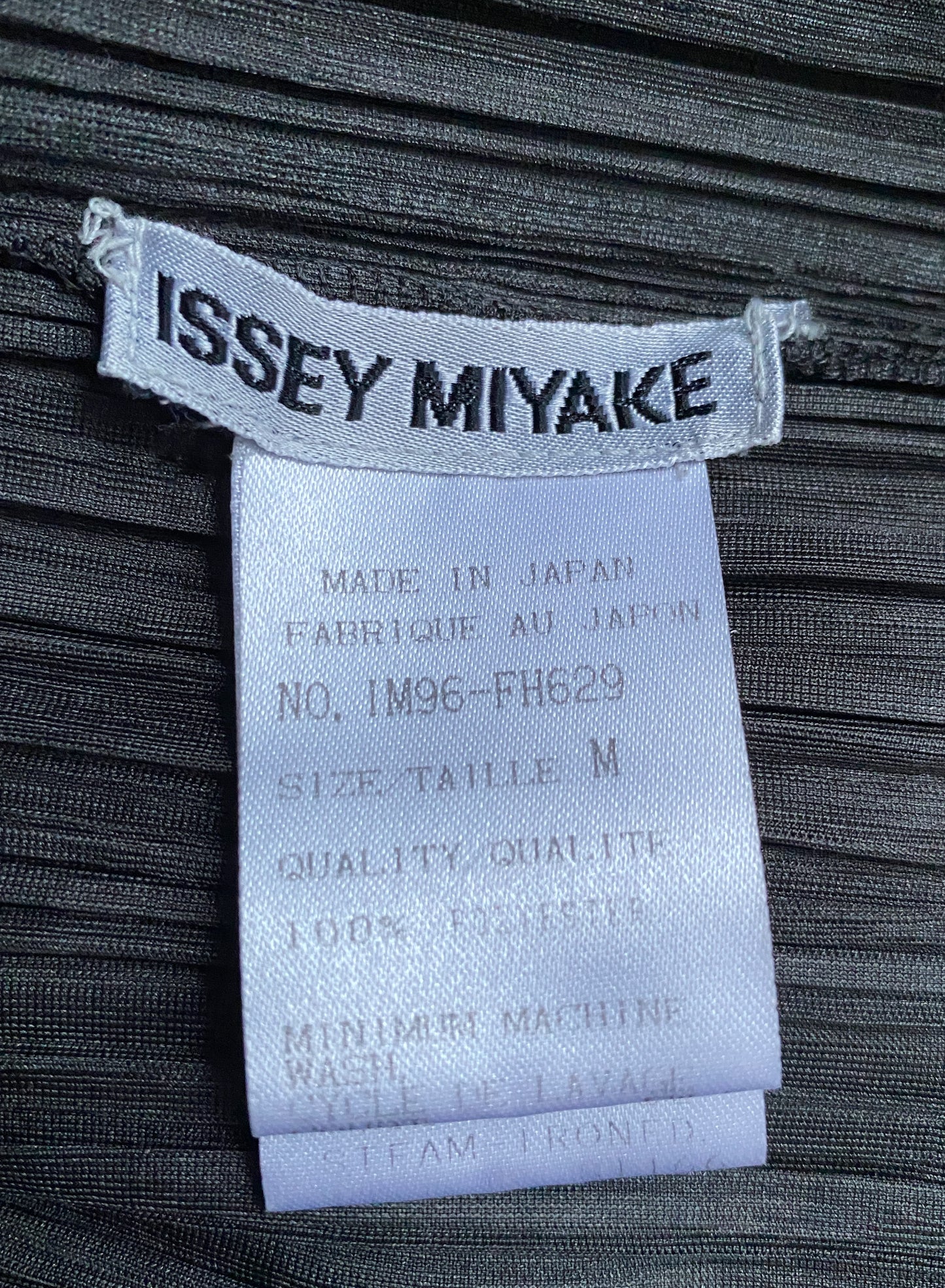 Issey Miyake Mainline Dark Grey Pleated Dress