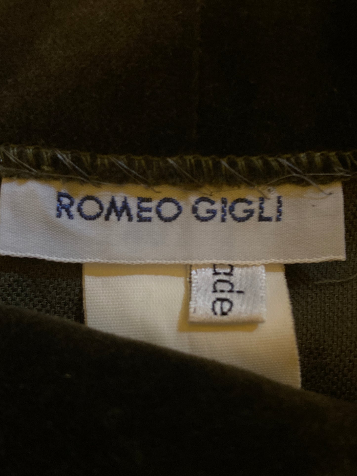 Romeo Gigli 1989 Velvet knotted Waist Trouser