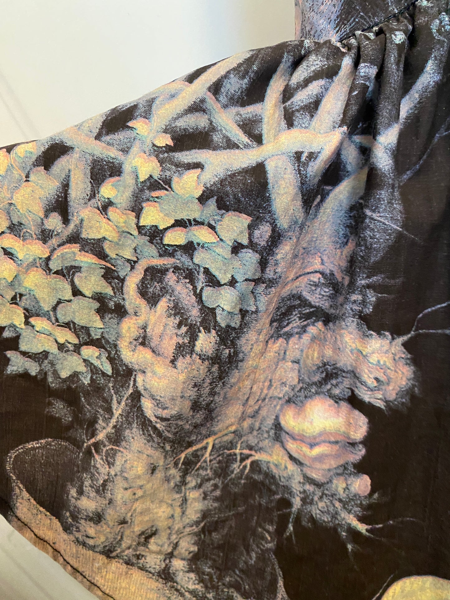 English Eccentrics Arcimboldo Print 1988 Tiered Skirt