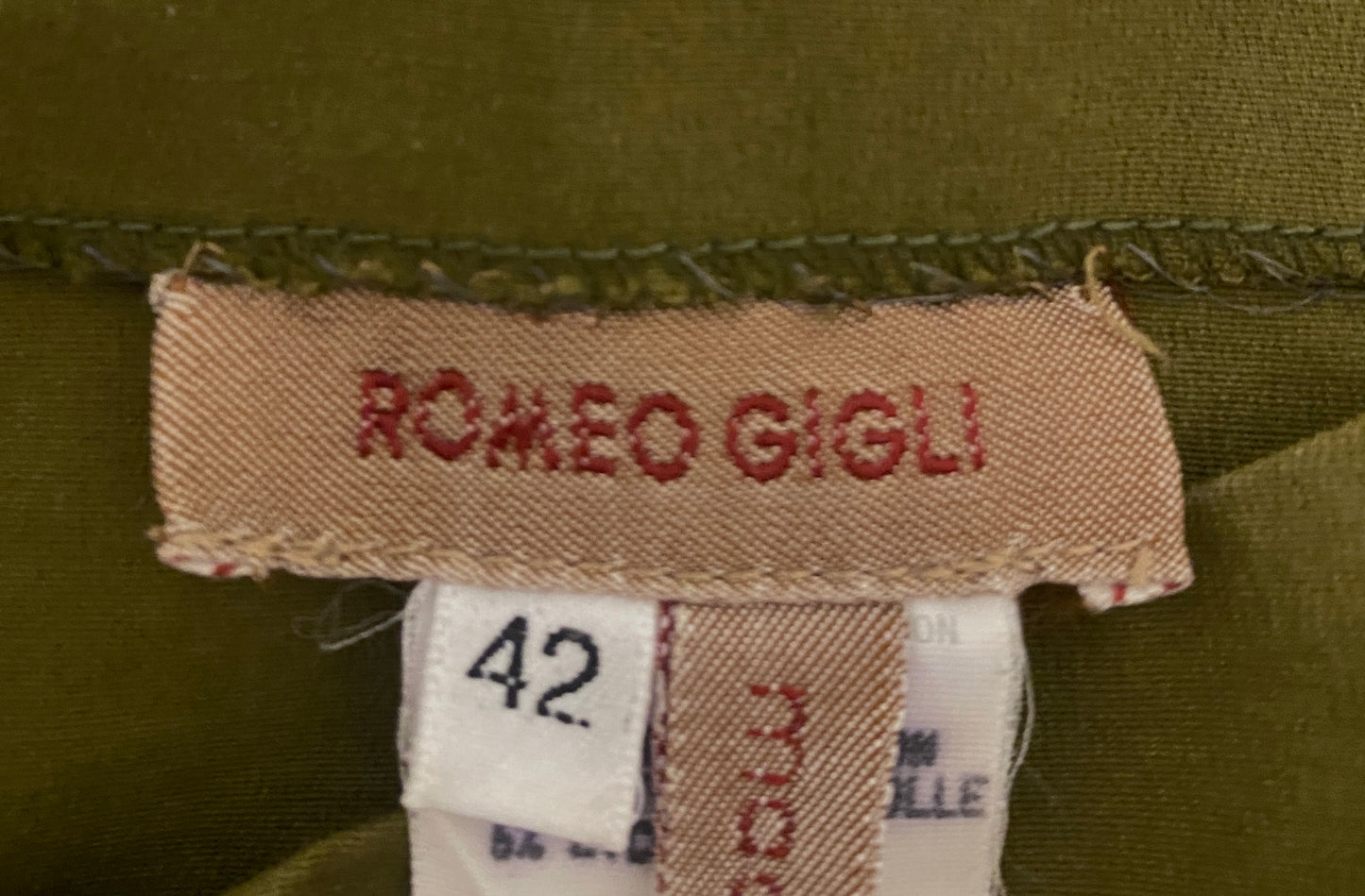 Romeo Gigli S/S 1990 Green Bustier Top