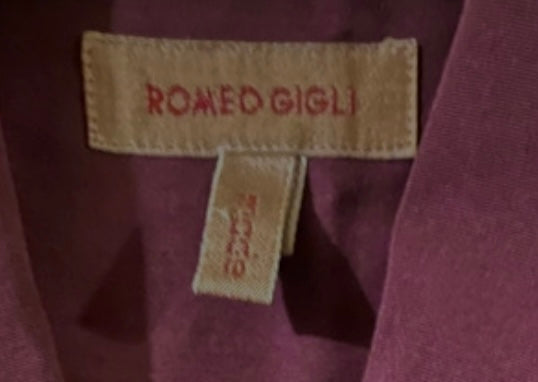 Romeo Gigli Burgundy Double Breasted Jacket