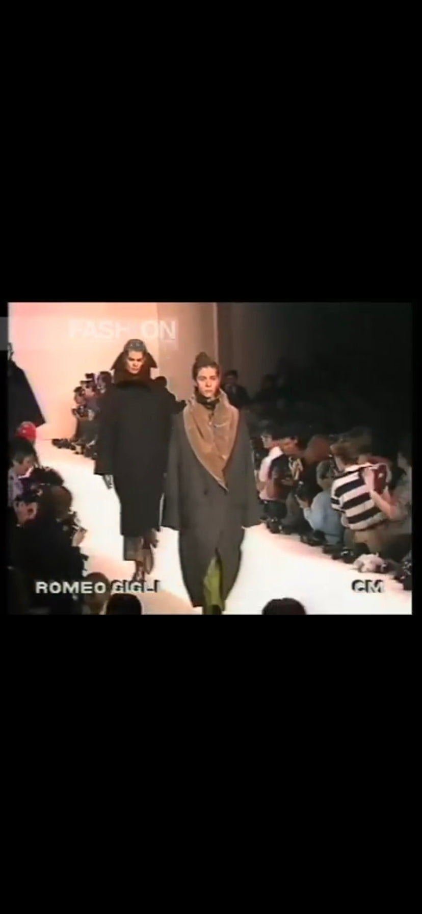 Romeo Gigli A/W89 Coat with Velvet Leaf-Like Collar