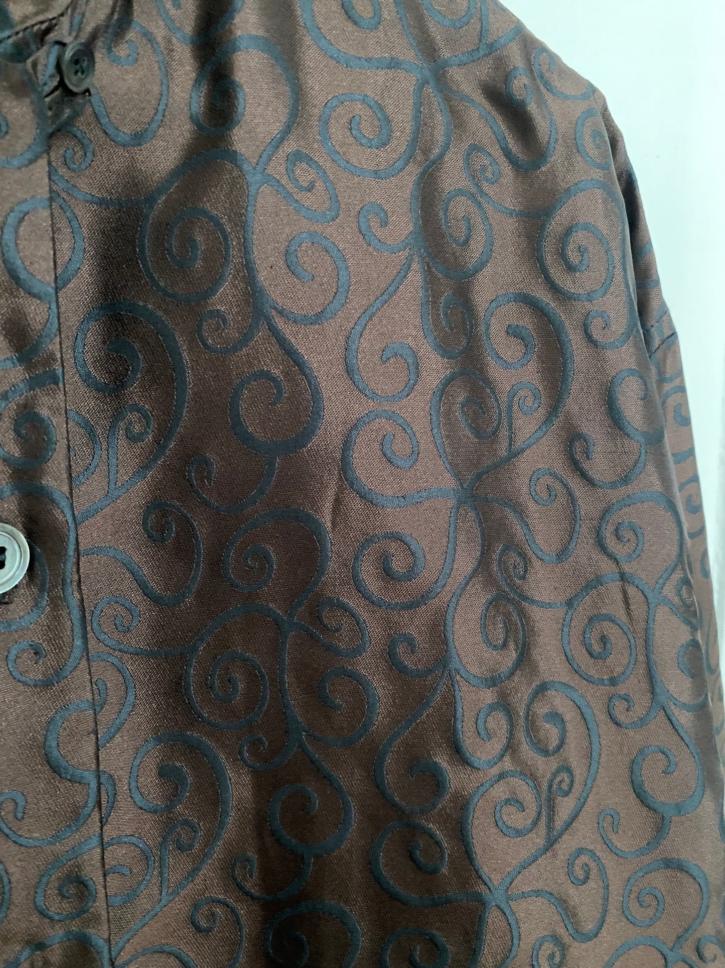 NN Studio, 10 Corso Como Silk Damask Jacket with Spiral Design