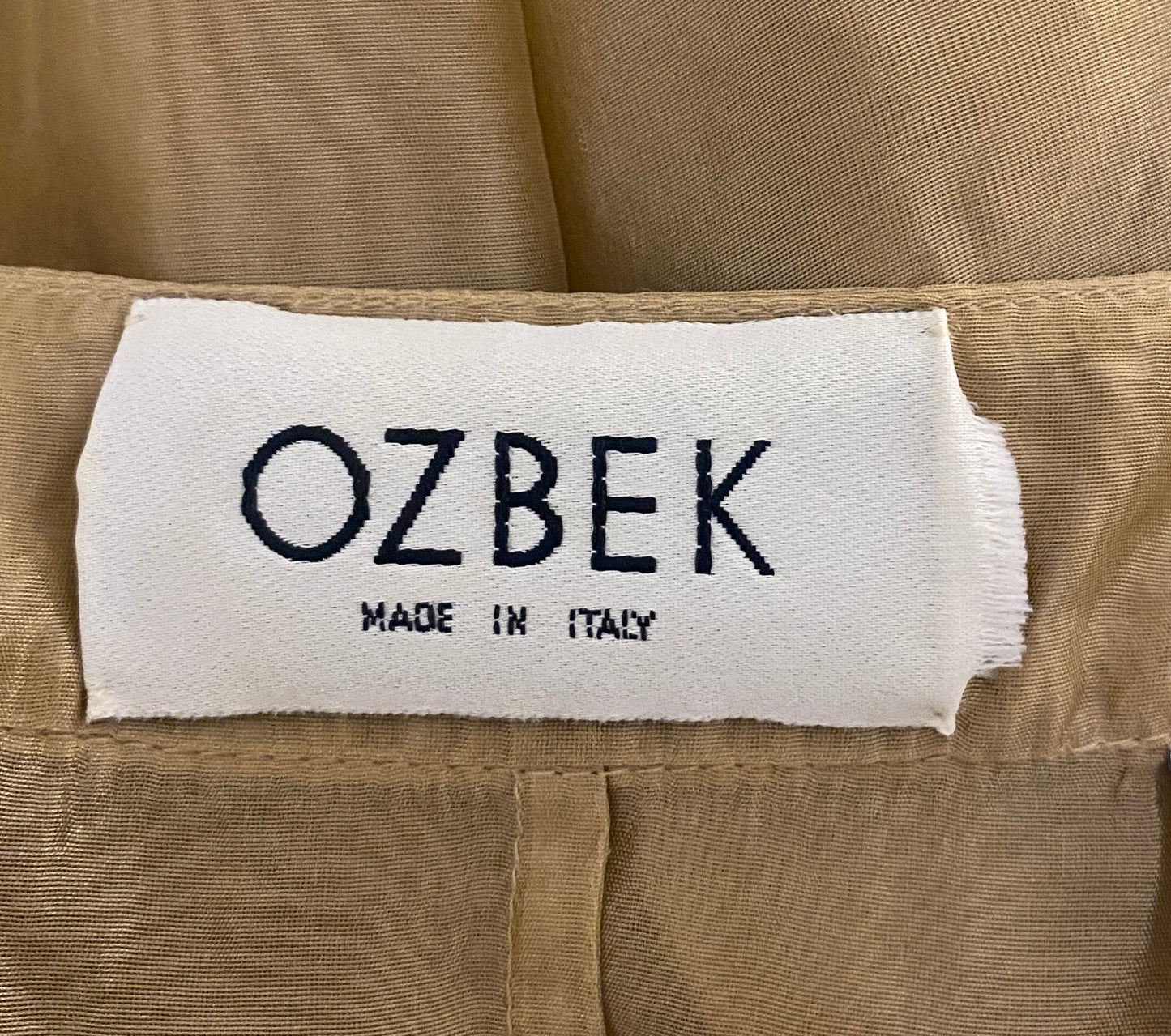 Rifat Ozbek Gold Silk Voile Skirt