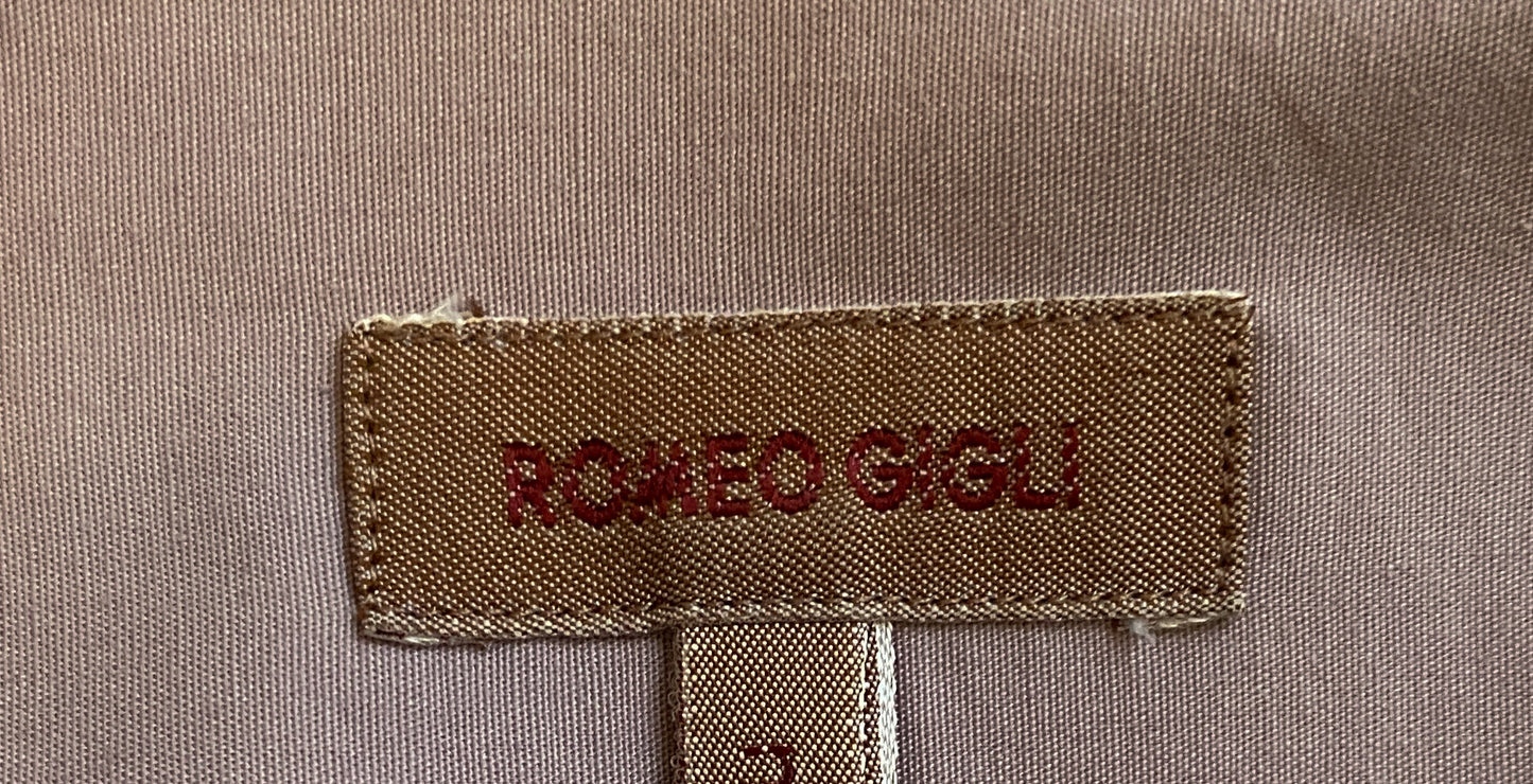 Romeo Gigli Lilac Draped Collar Shirt