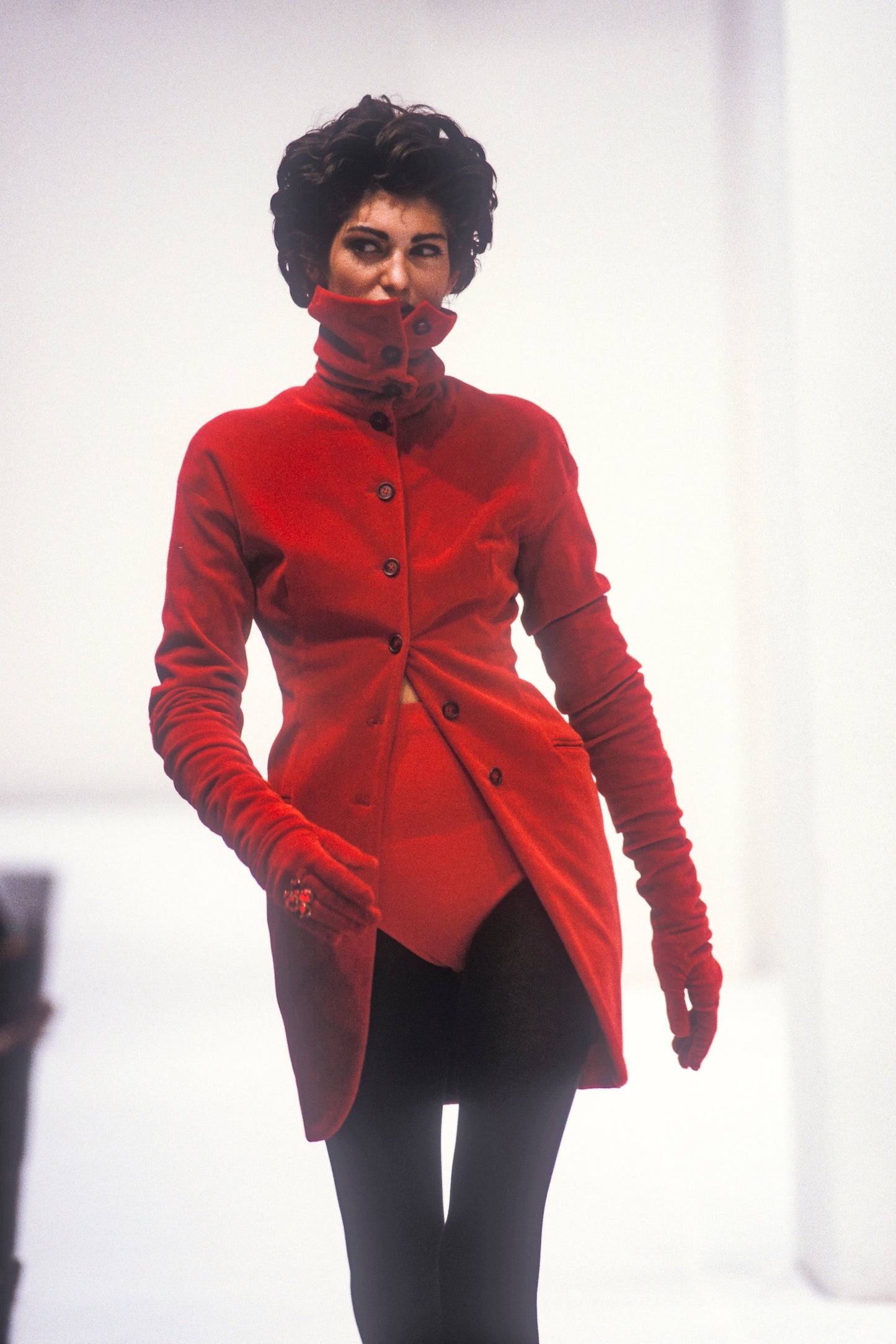 Dolce & Gabbana A/W 1991 Red Velvet Jacket