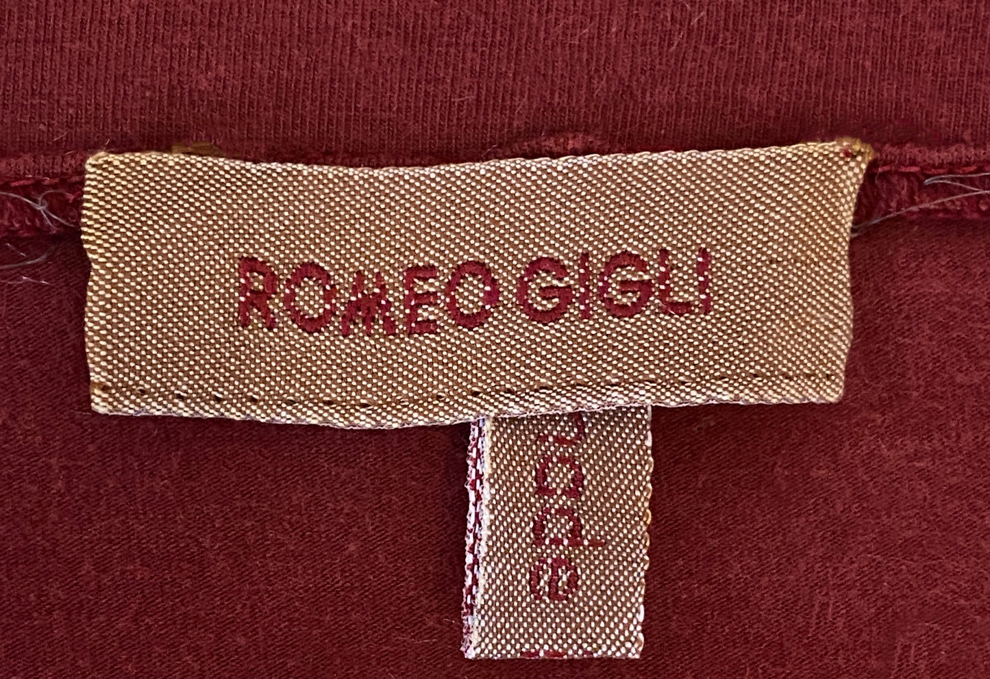 Romeo Gigli Red Wrap Top