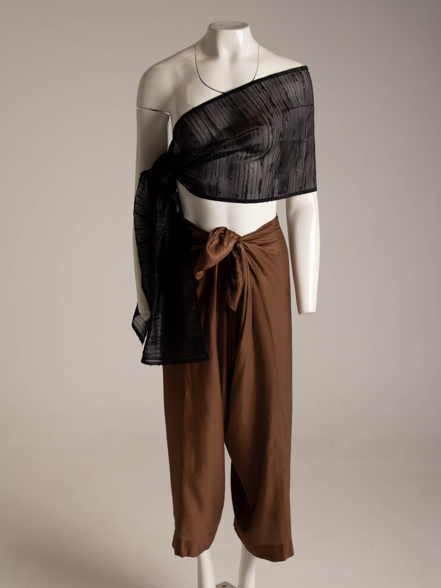 Zoran Black Silk Shawl