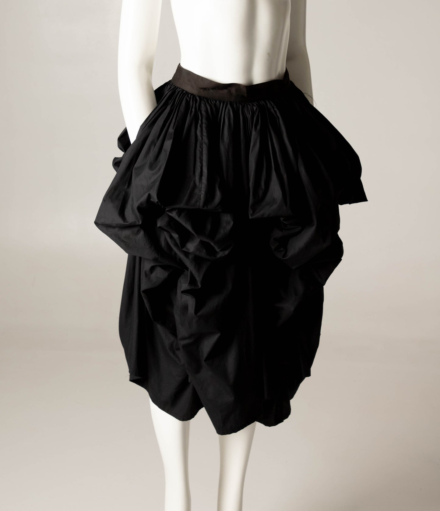 Dolce & Gabbana 1988 Black Cotton Baroque Skirt