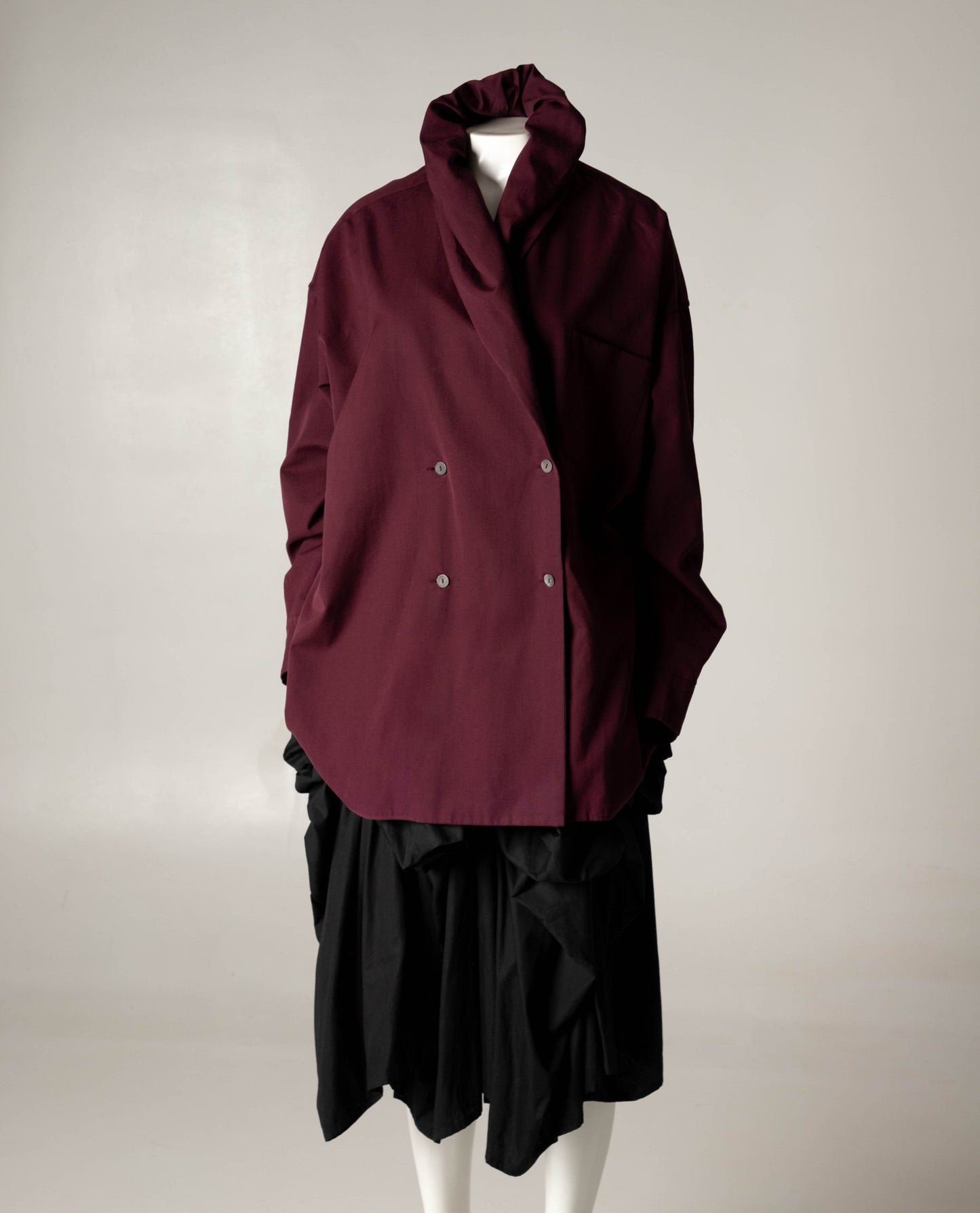 Romeo Gigli Burgundy Double Breasted Jacket