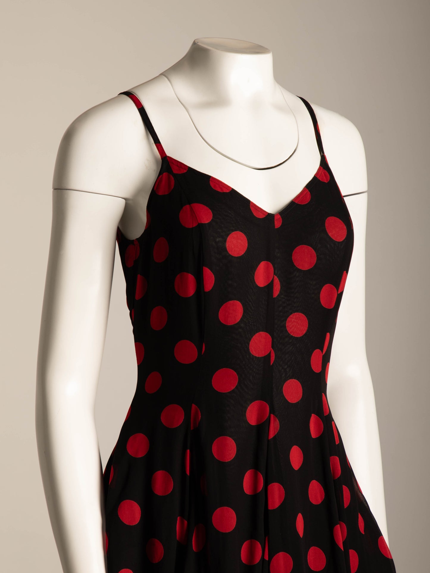 Complice by Dolce & Gabbana S/S 1992 Black Red Polka Dot Dress