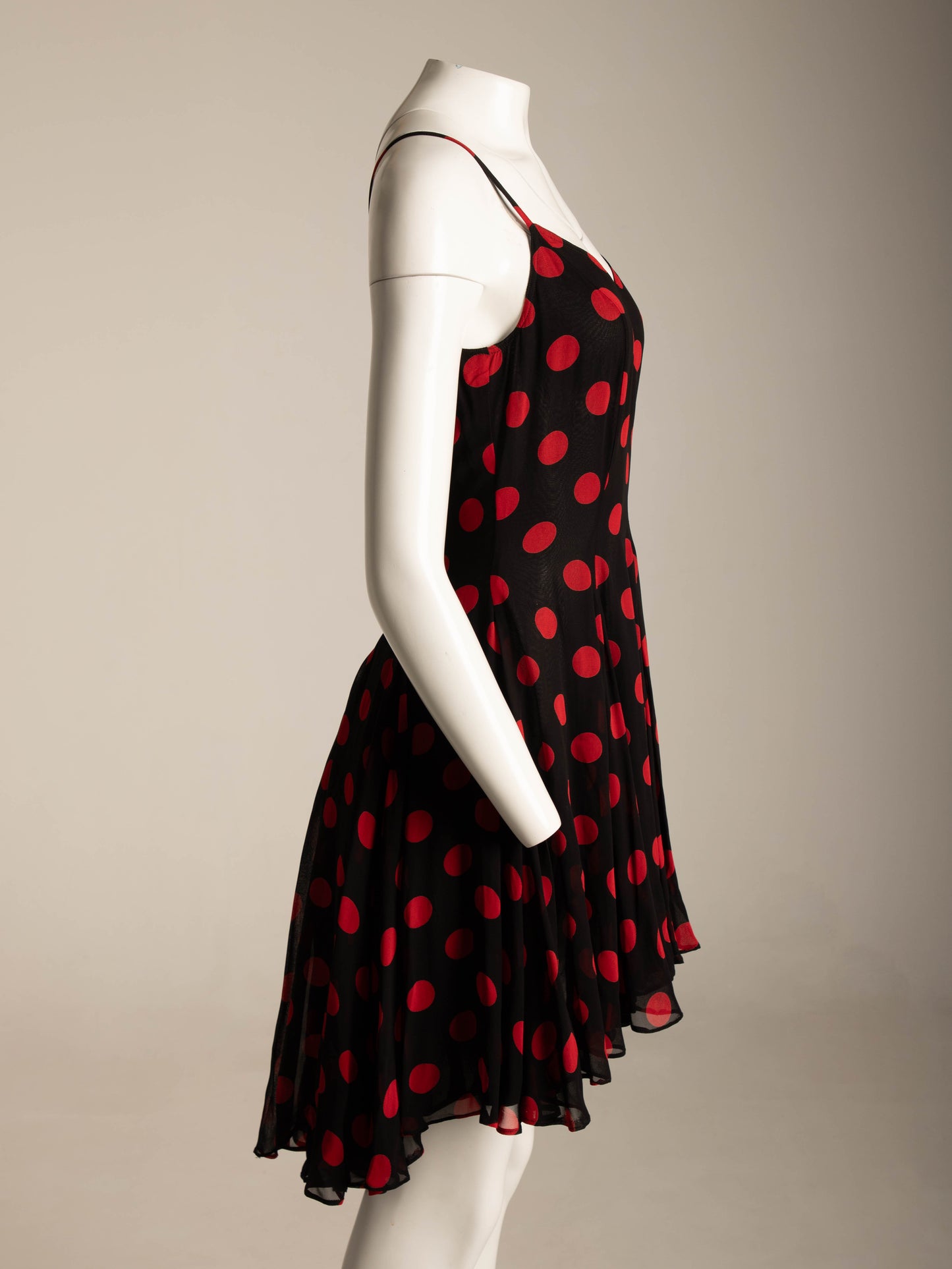 Complice by Dolce & Gabbana S/S 1992 Black Red Polka Dot Dress