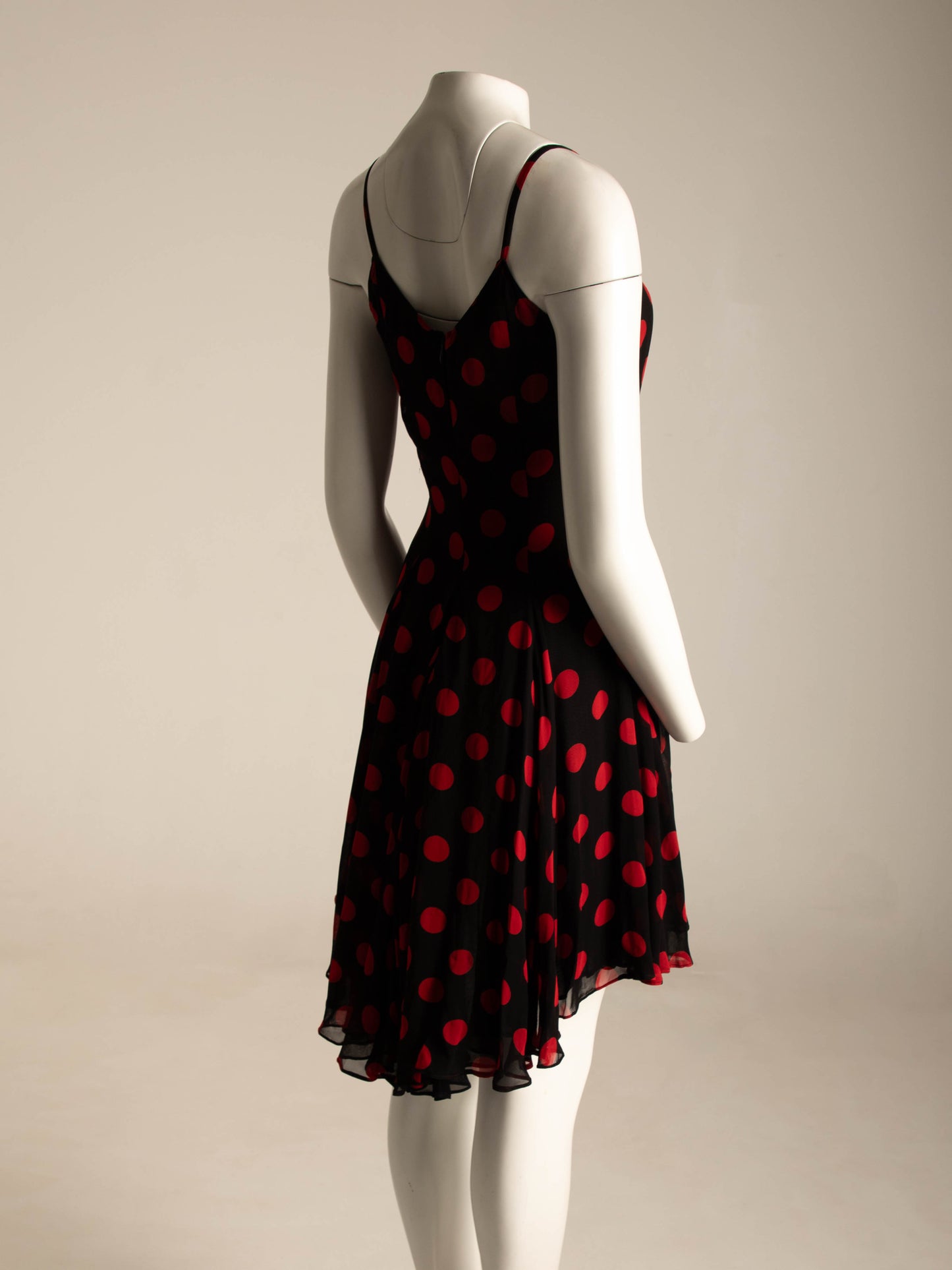 Complice by Dolce & Gabbana S/S 1992 Black Red Polka Dot Dress