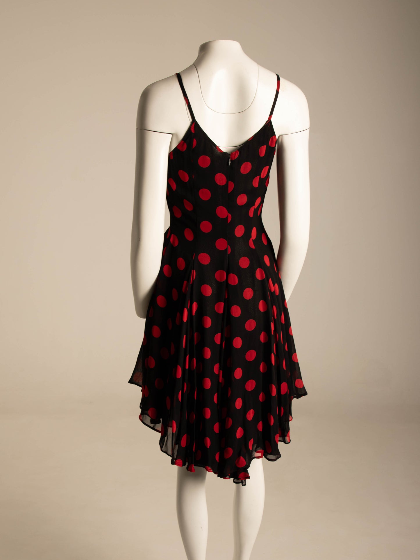 Complice by Dolce & Gabbana S/S 1992 Black Red Polka Dot Dress