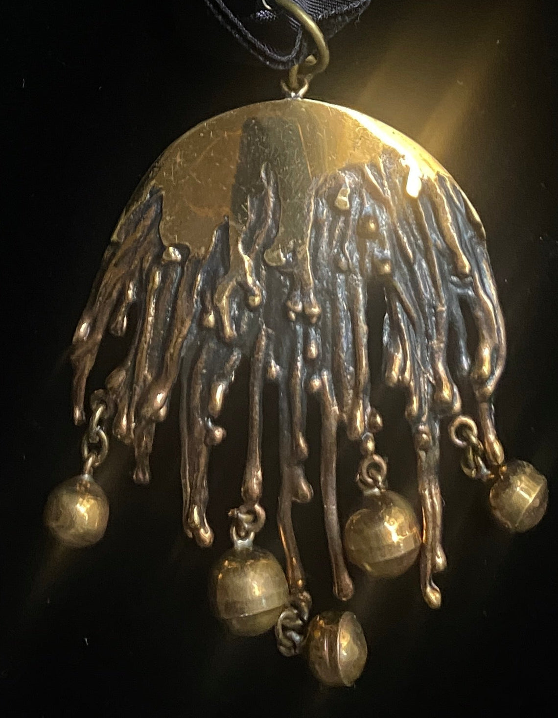 Pentti Sarpaneva Modernist Brass Pedant Circa 70s