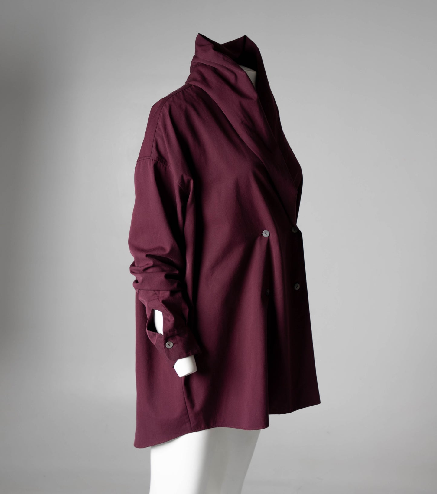 Romeo Gigli Burgundy Double Breasted Jacket