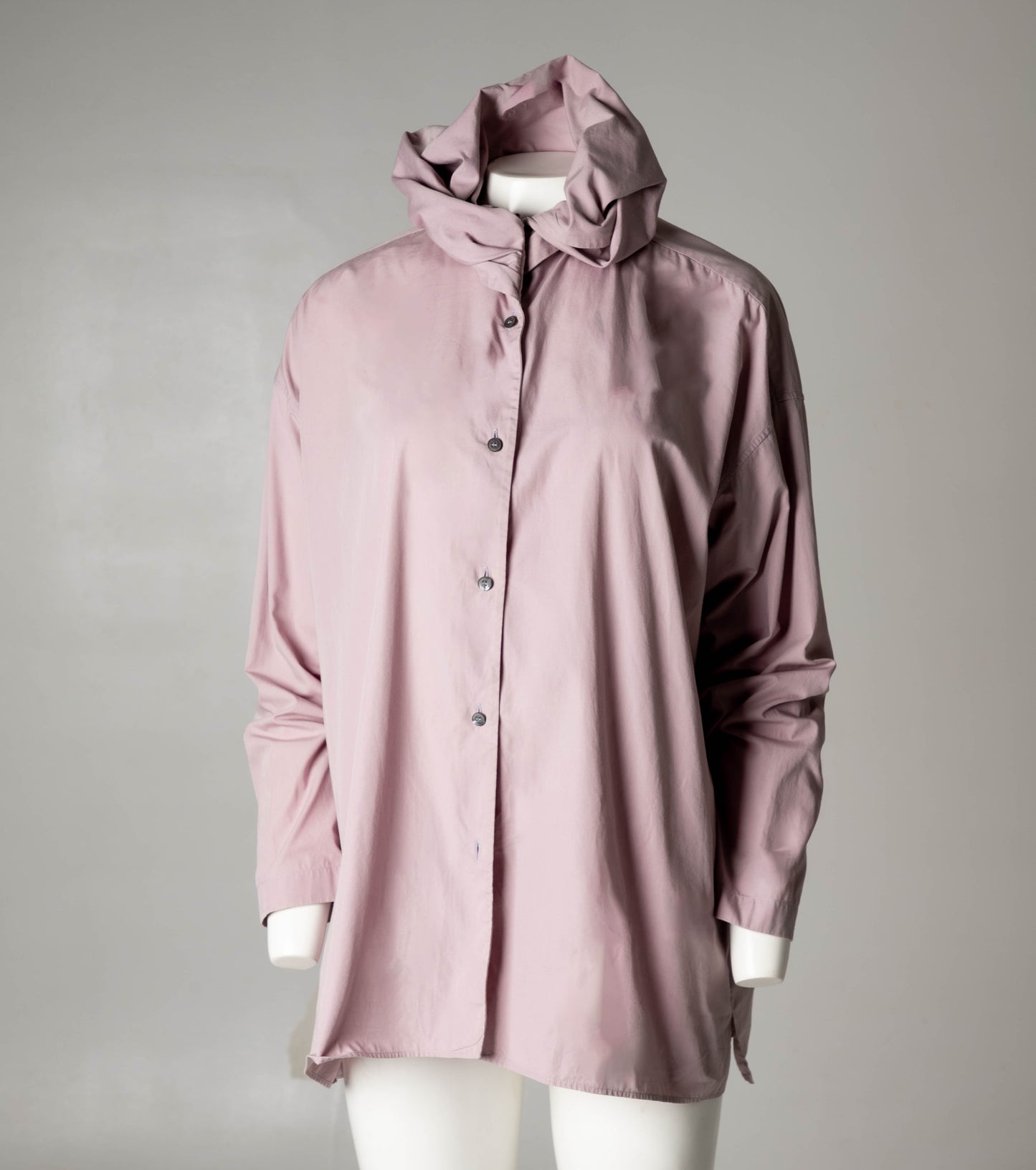 Romeo Gigli Lilac Draped Collar Shirt