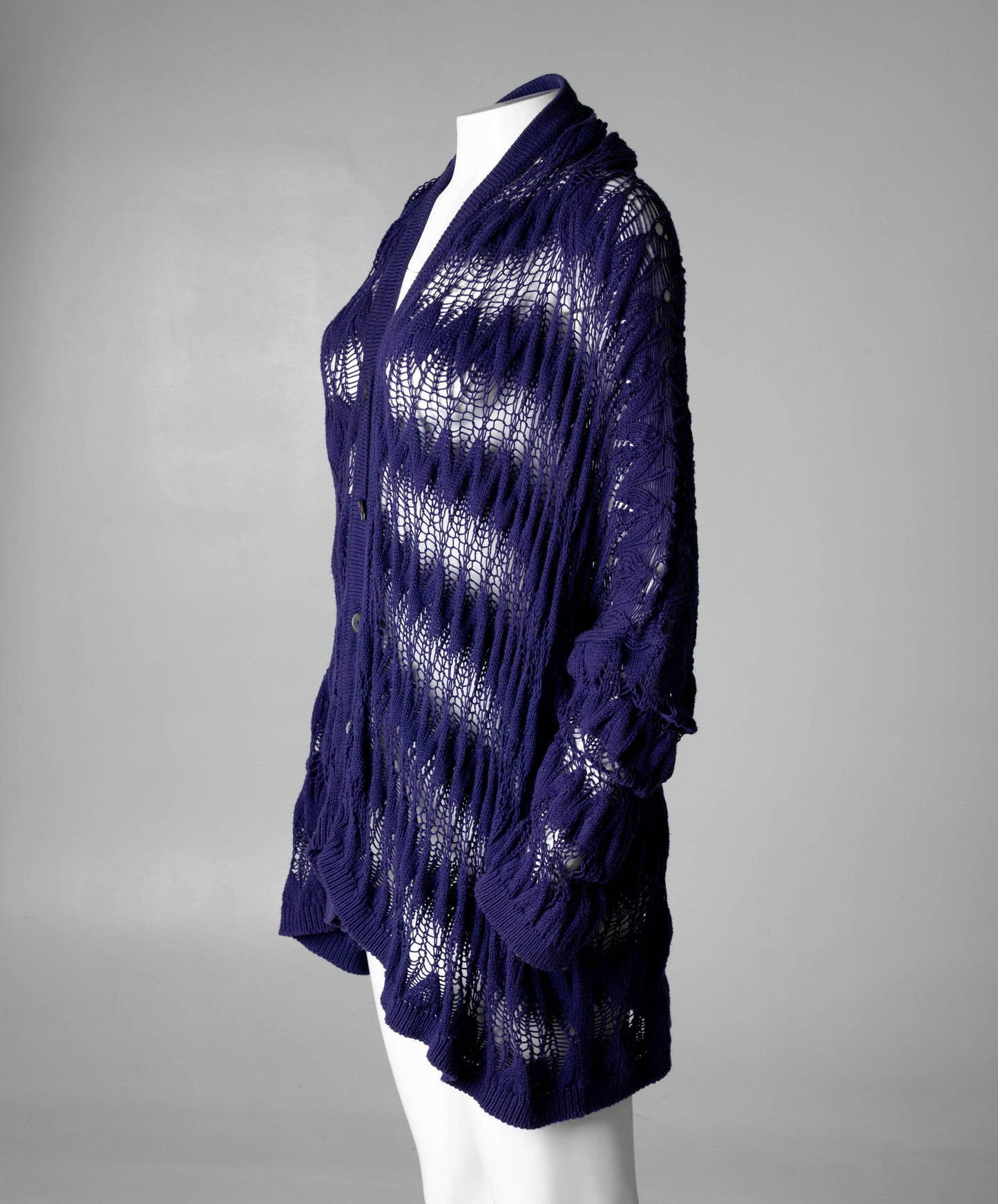 Callaghan by Romeo Gigli 1991 Purple Cardigan