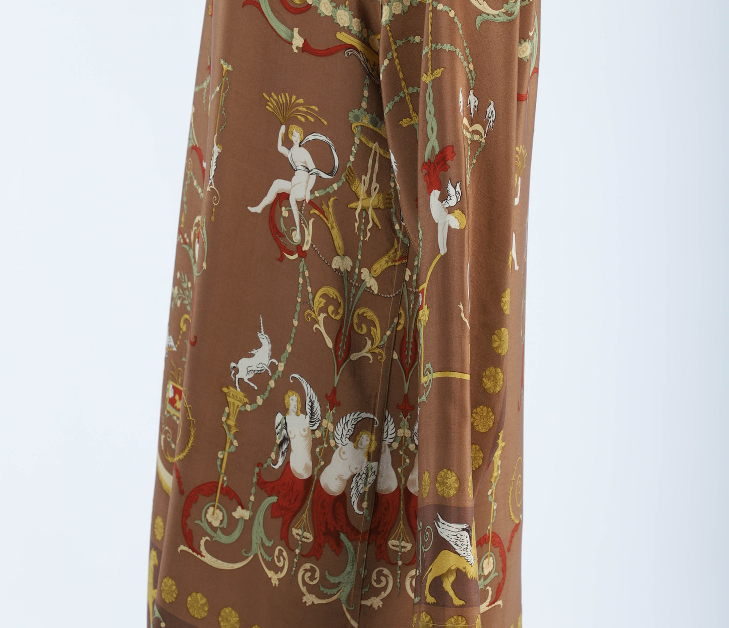 English Eccentrics Neo-classical Print Silk Tunic