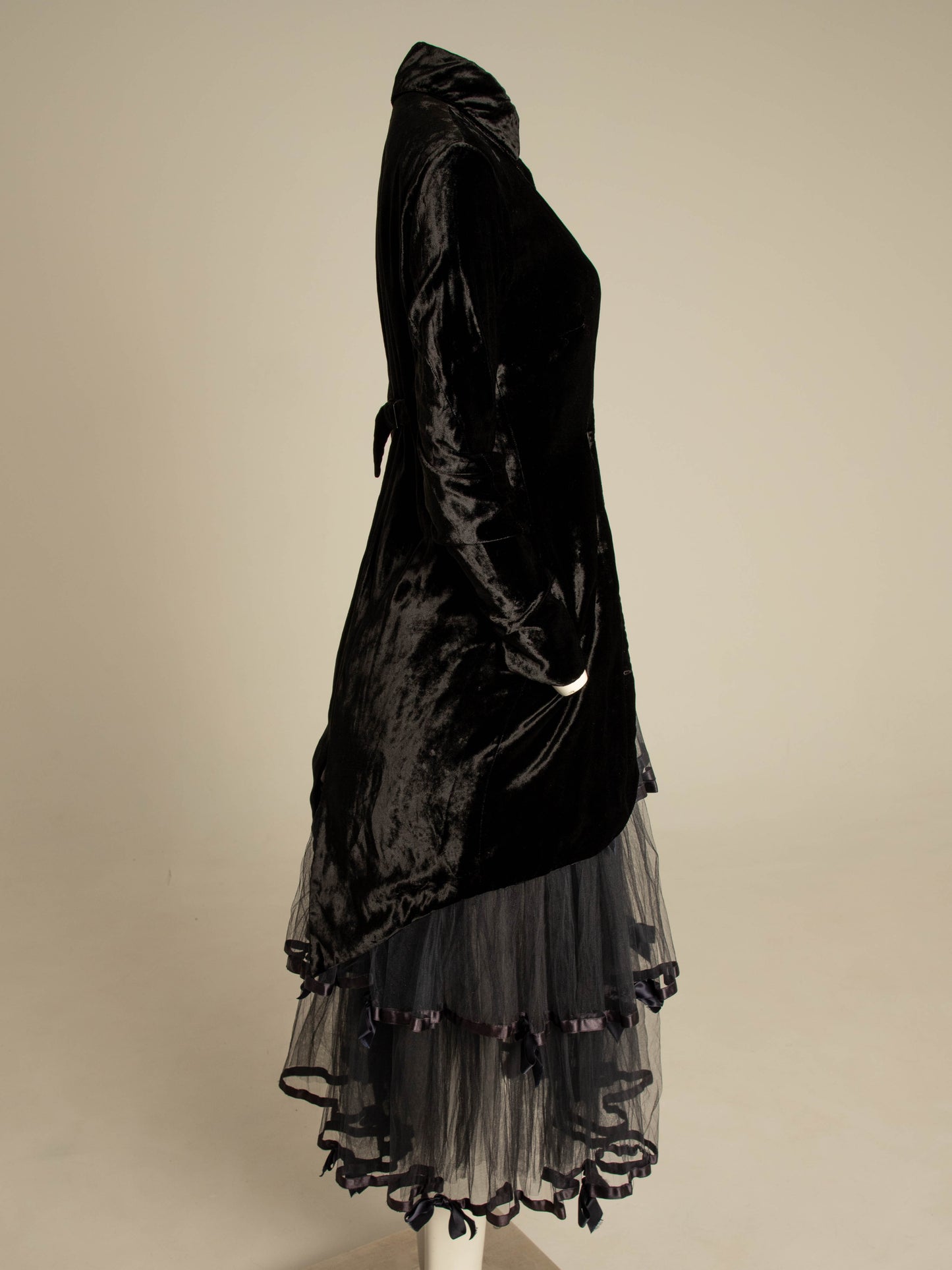 Romeo Gigli 1995 Black Silk Velvet Jacket