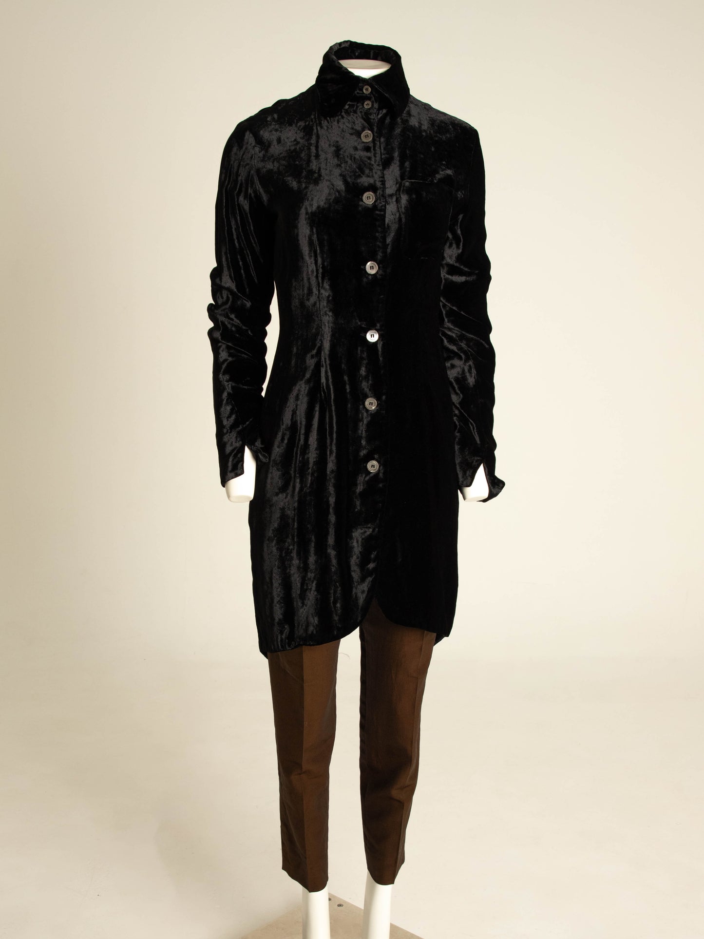 Romeo Gigli 1995 Black Silk Velvet Jacket