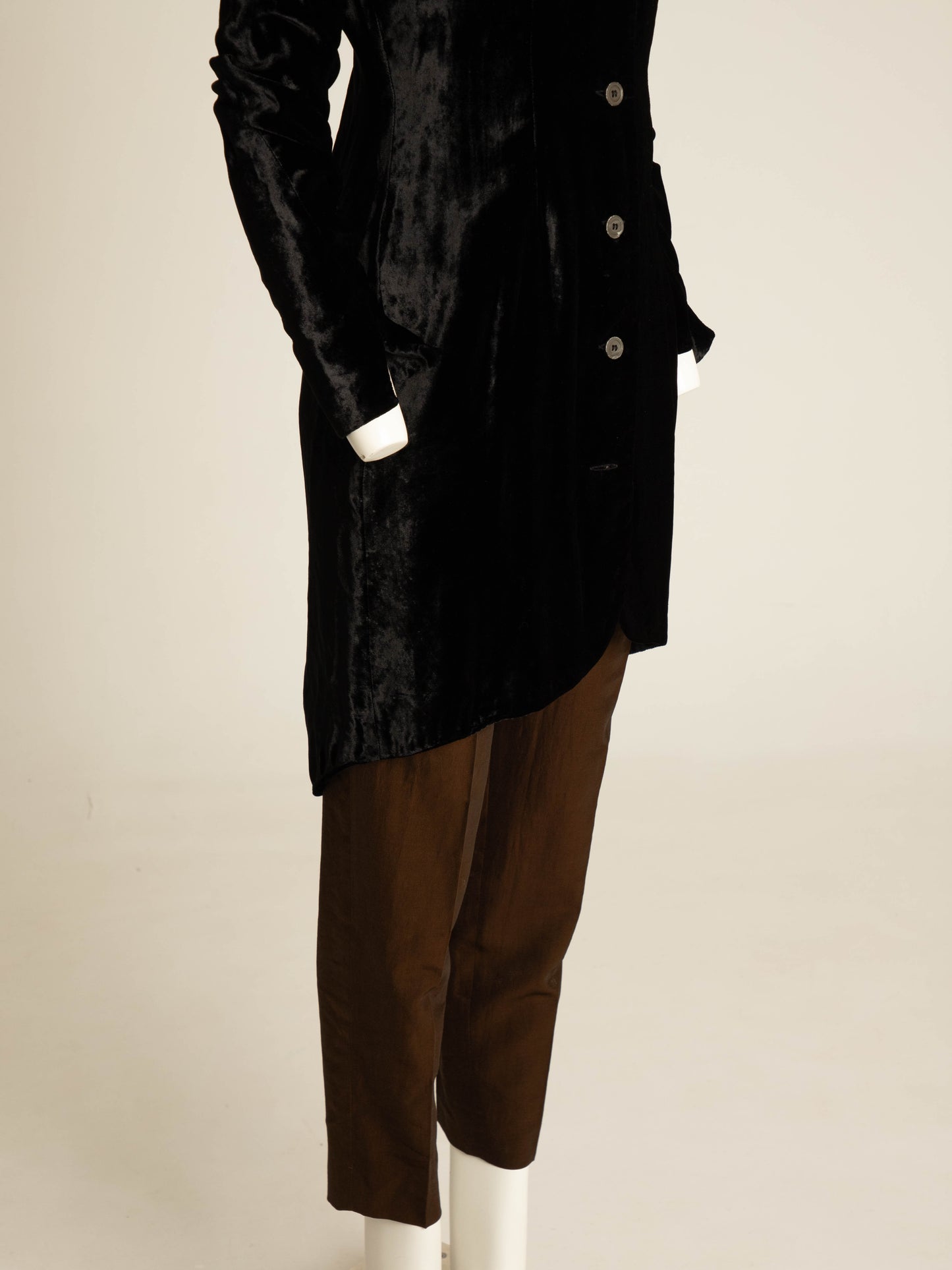 Romeo Gigli 1990 Bronze Iridescent Trousers