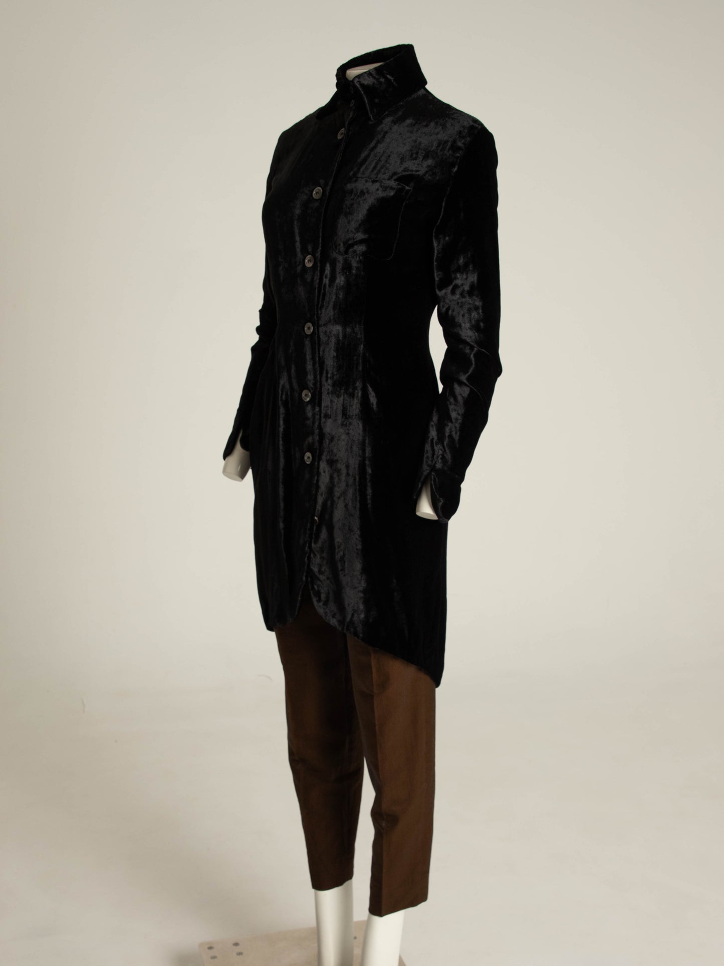 Romeo Gigli 1995 Black Silk Velvet Jacket