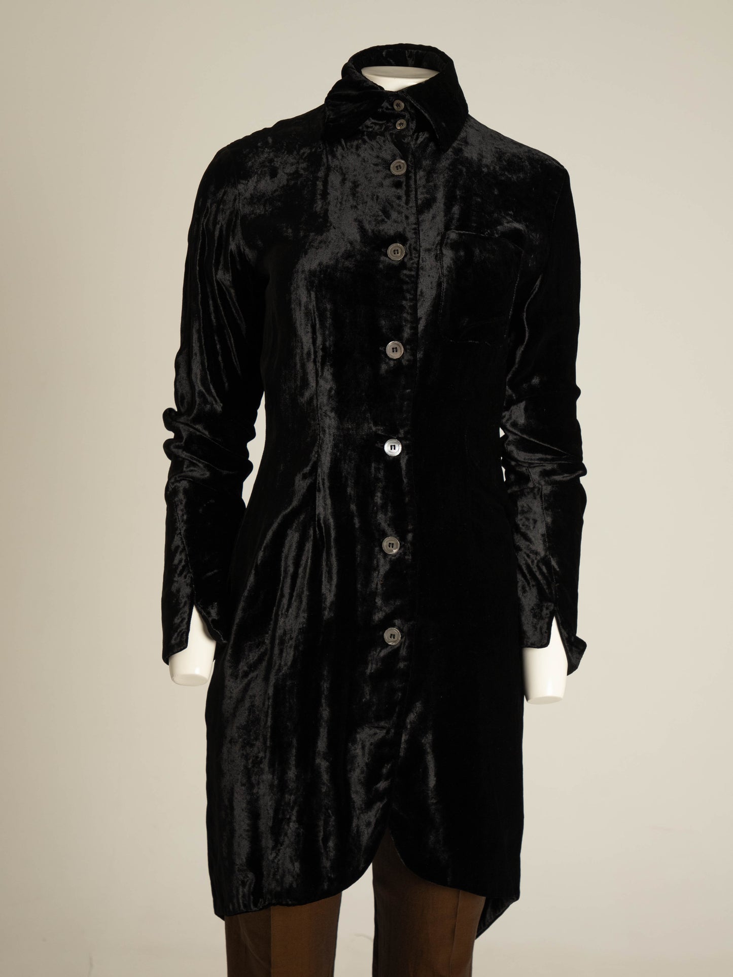 Romeo Gigli 1995 Black Silk Velvet Jacket