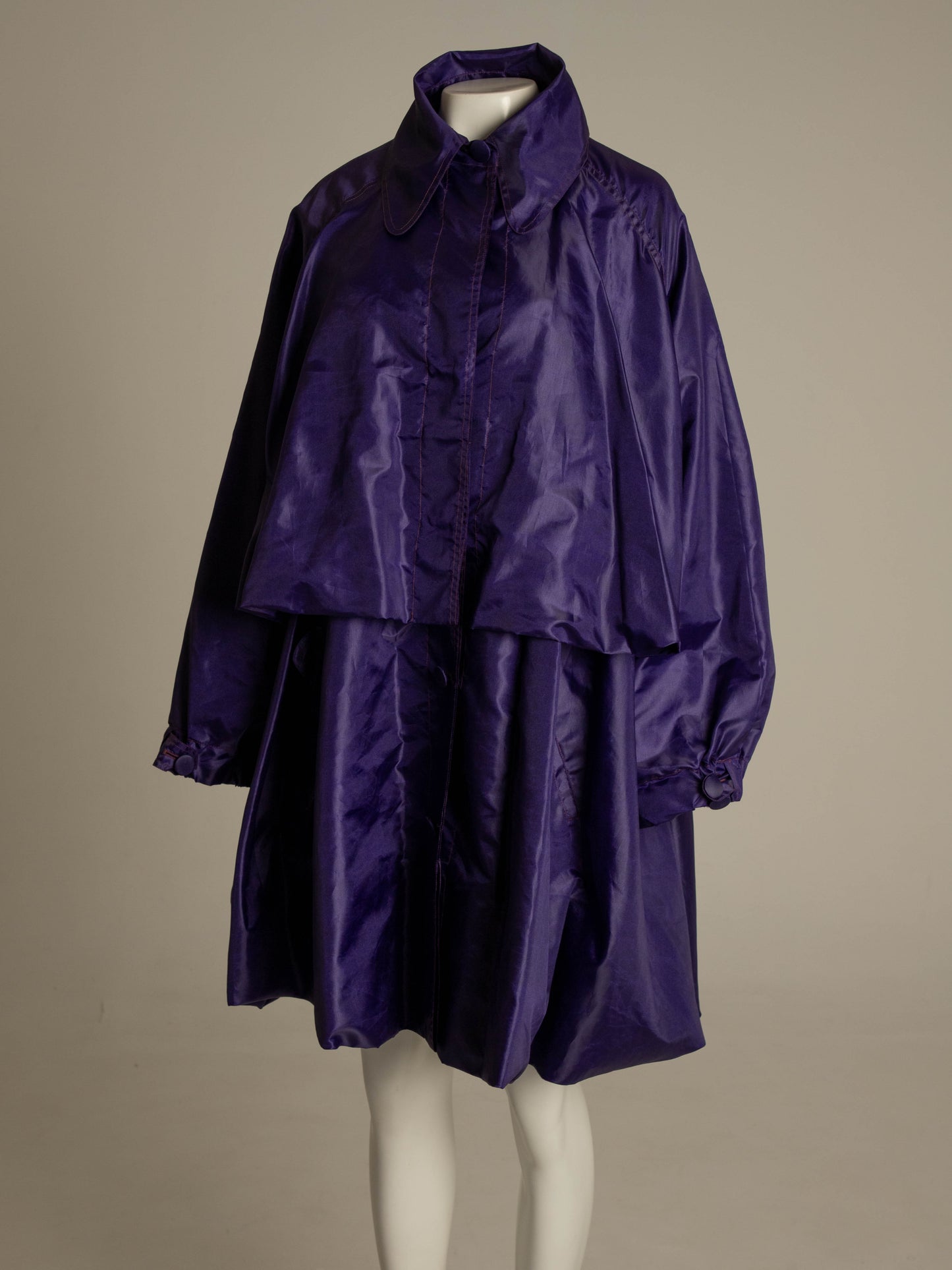 Romeo Gigli - G Gigli Dark Purple Wind Coat