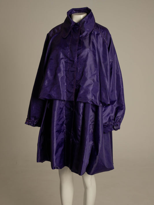 Romeo Gigli - G Gigli Dark Purple Wind Coat