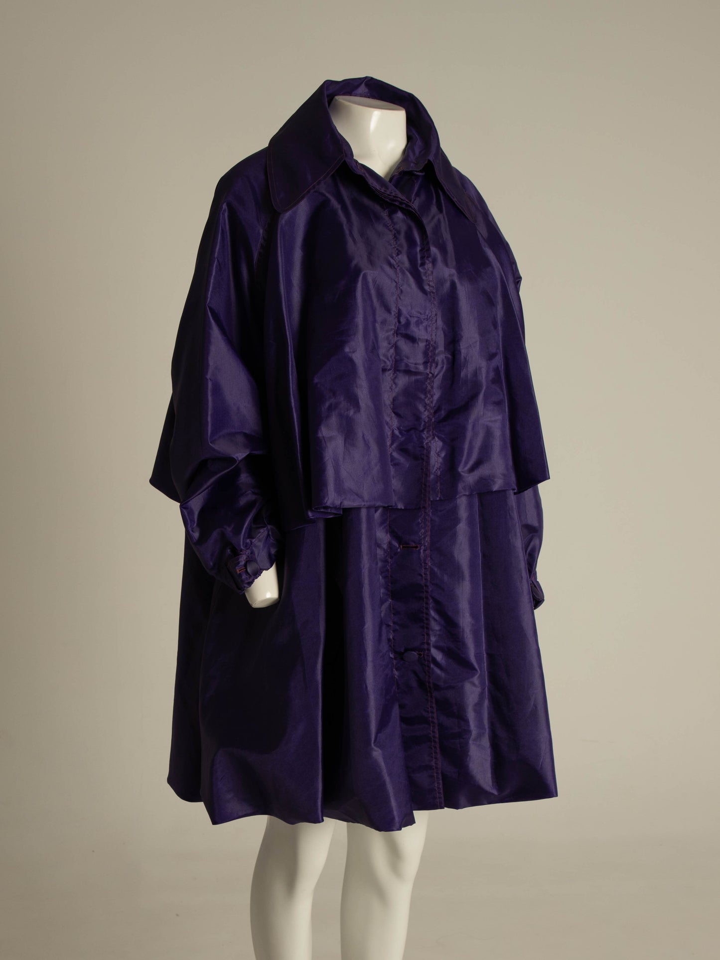 Romeo Gigli - G Gigli Dark Purple Wind Coat
