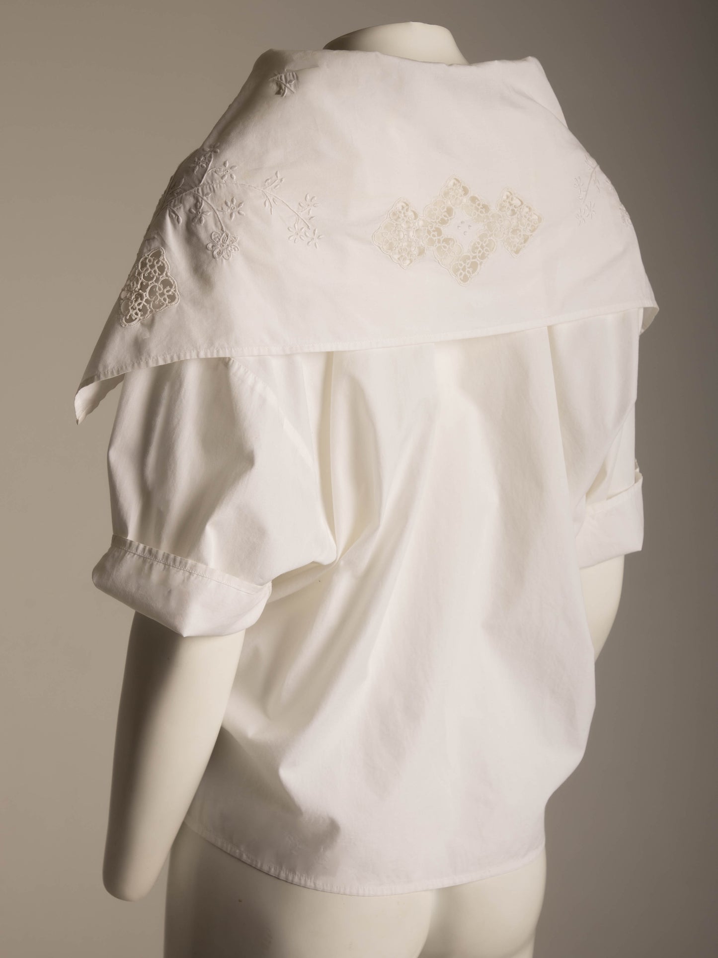 Dolce & Gabbana 1988 White Blouse with Embroidery