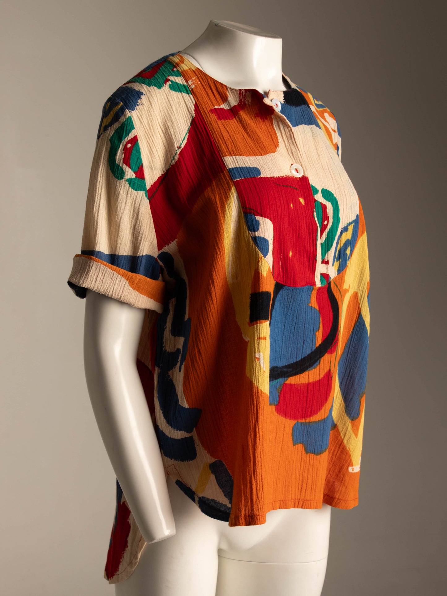 Betty Jackson 'The Cloth' 1985 Abstract Design Blouse