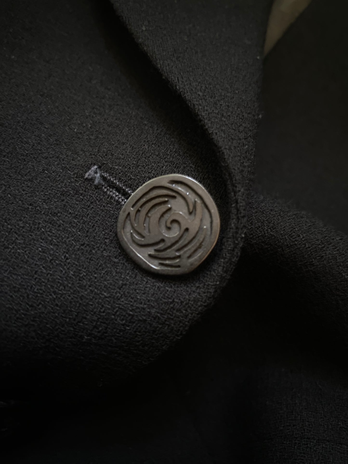 Chloé Karl Lagerfeld era Black Wool Crepe Jacket