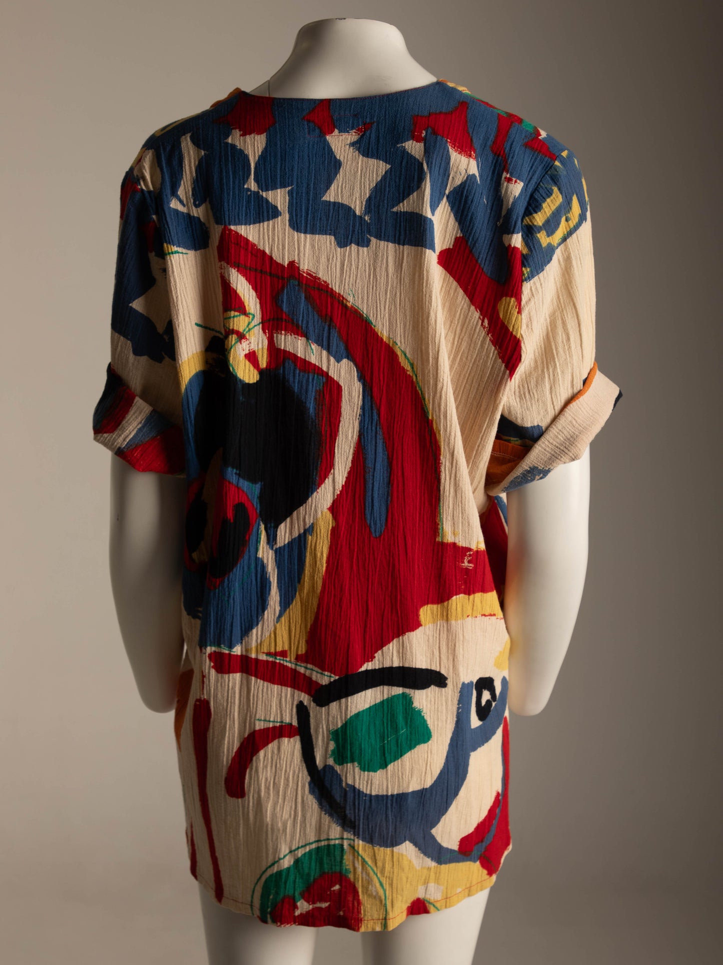Betty Jackson 'The Cloth' 1985 Abstract Design Blouse