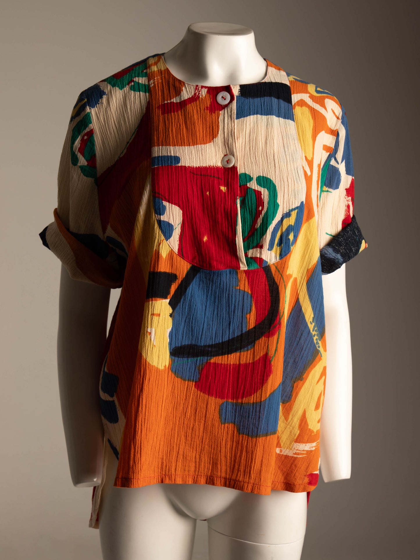 Betty Jackson 'The Cloth' 1985 Abstract Design Blouse