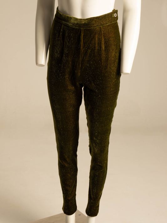 Callaghan Romeo Gigli Green Velvet Trousers
